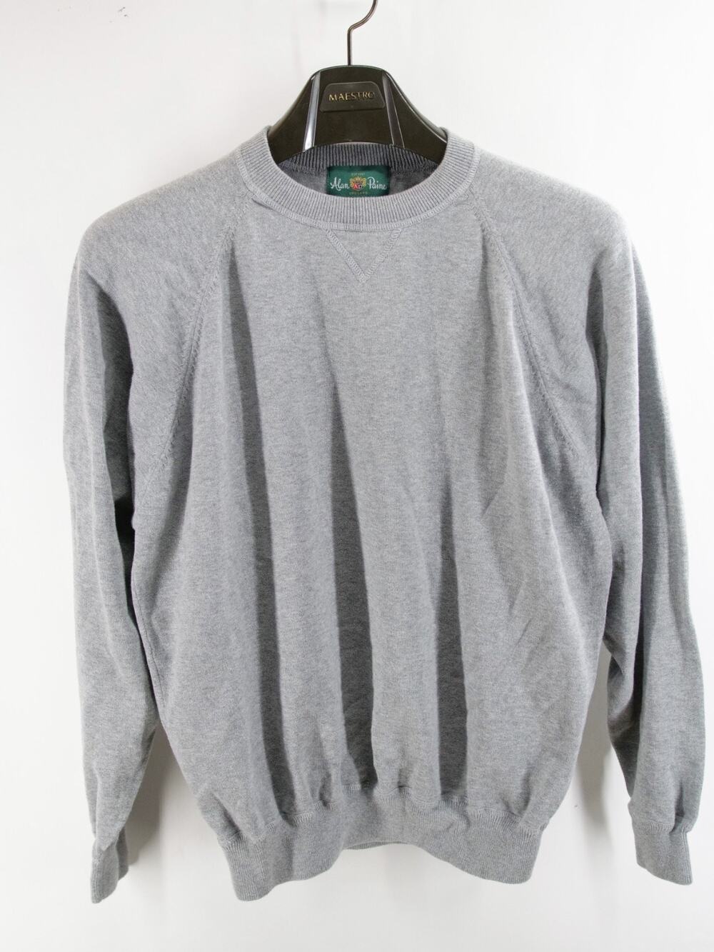 Alan Paine Gray Confetti Sweater Crewneck Mens Size EUR 52, US 42